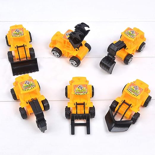 Coxeer 6PCS Cake Topper Creative Vehicle Cake Decoration Party Favor for Birthday