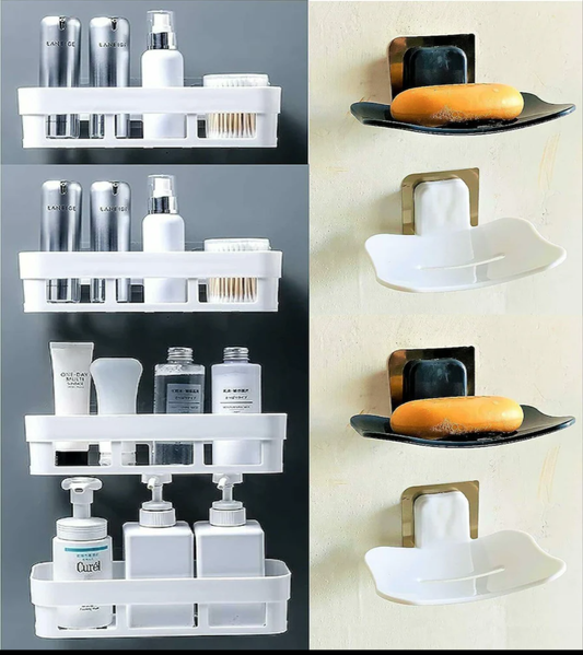 Aesthetic Kitchen/Bathroom shelf/brush stand